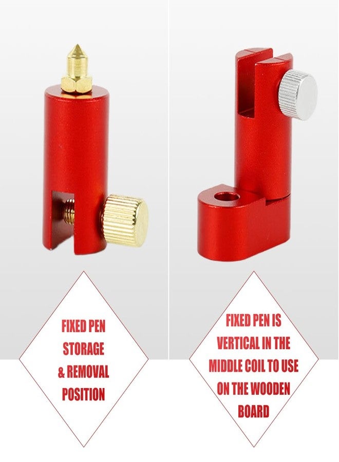 Serplex® 300mm Woodworking Compass Scriber Woodworking Scribing Circle Ruler Marking Gauge Precision Aluminum Alloy Marking Gauge with Adjustable Arms for Arc Drawing & Parallel Line Scribing - Image 5